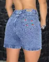 Short mujer largo cerezas 4577