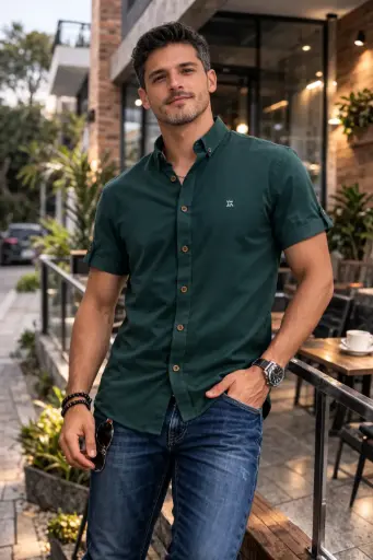 CAMISA MC CRIXLER c100-4 verde
