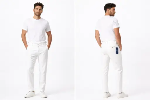 pantalon drill crixler blanco